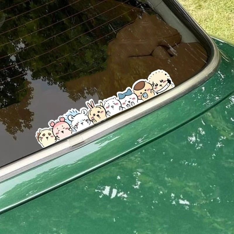 Car Accessories Girl - Kawaii Chiikawa Sevimli Karikatür Statik Yapışkanlı
