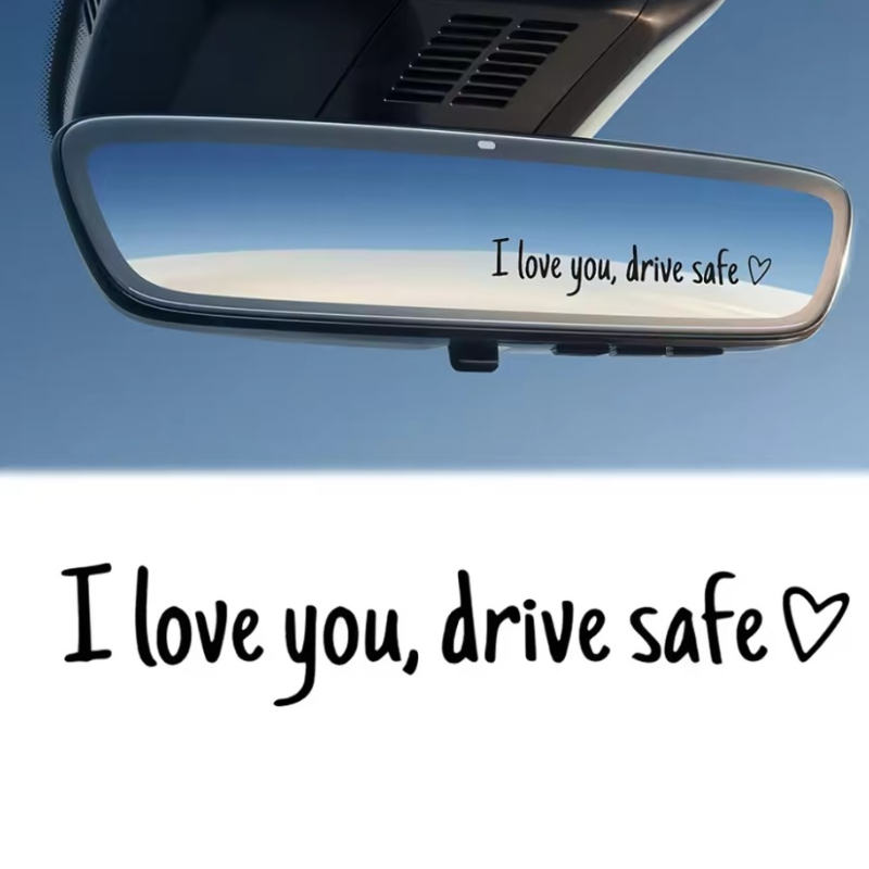 Car Accessories For Women - Seni Seviyorum Dikiz Aynası Çıkartması -