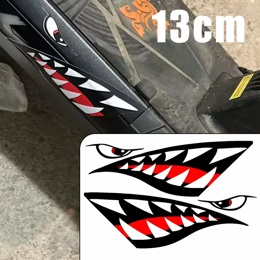 Car Accessories Jdm - JDM Köpekbalığı Ağız Dişleri Araba Sticker