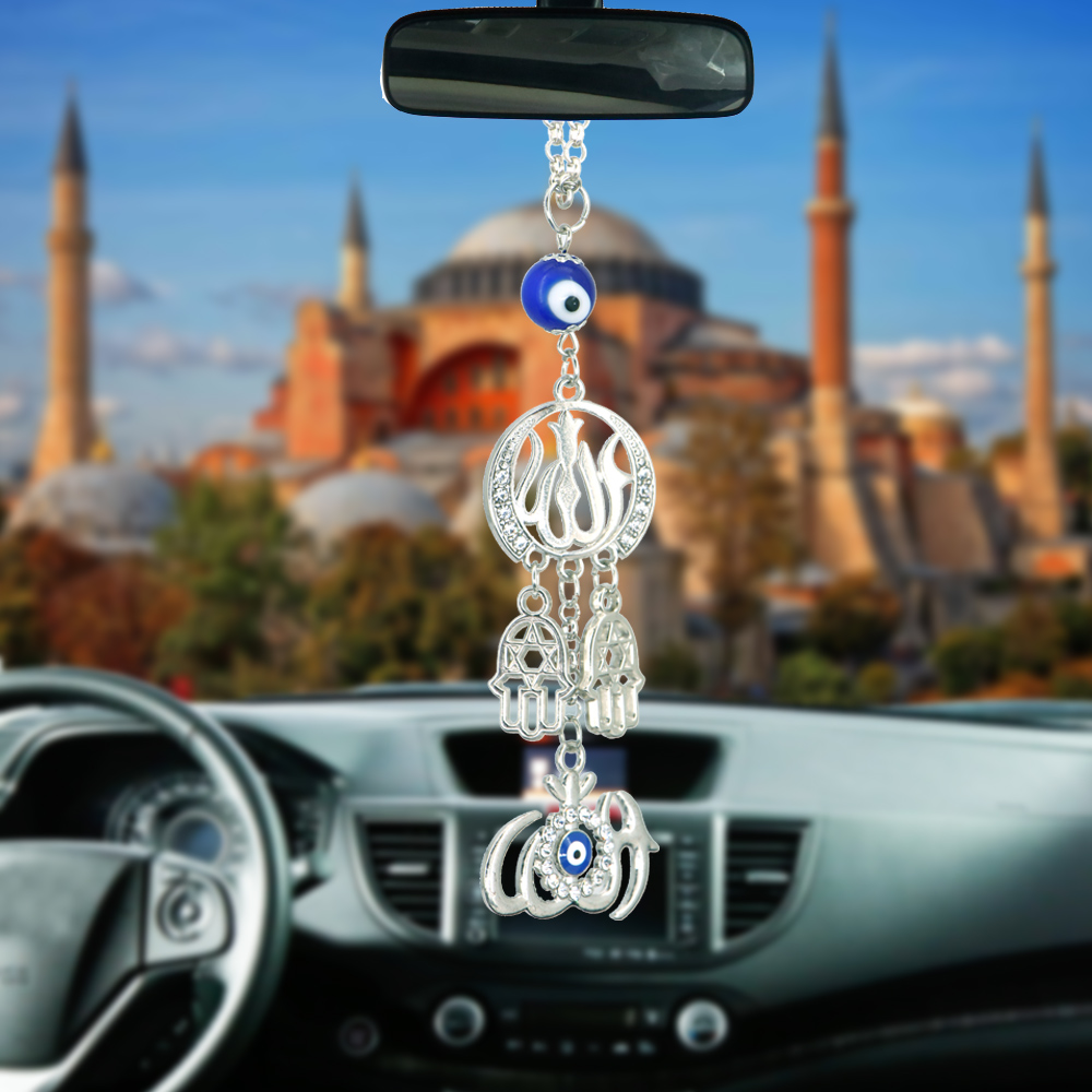 Car Accessories Evil Eye - Otomobiller İç İslam müslüman Allah Hamsa