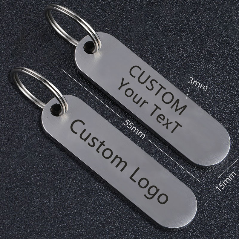 Car Accessories Name - Kişiselleştirilmiş Paslanmaz Çelik Anahtarlık LOGO Anti