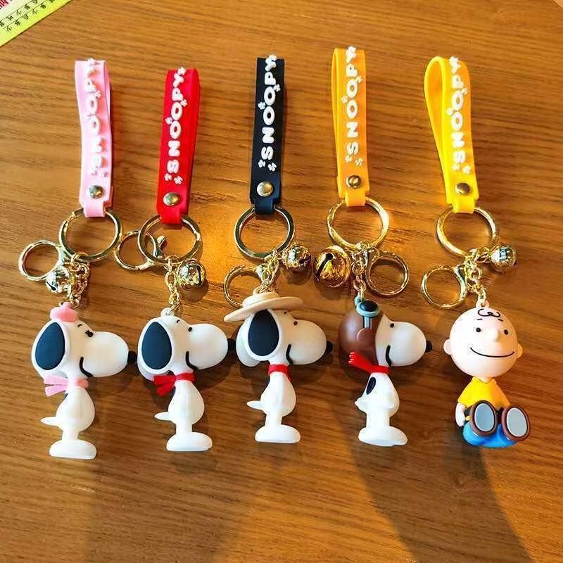 Car Accessories Girl - Çizgi Film Snoopy Anahtarlık Kız Kawaii