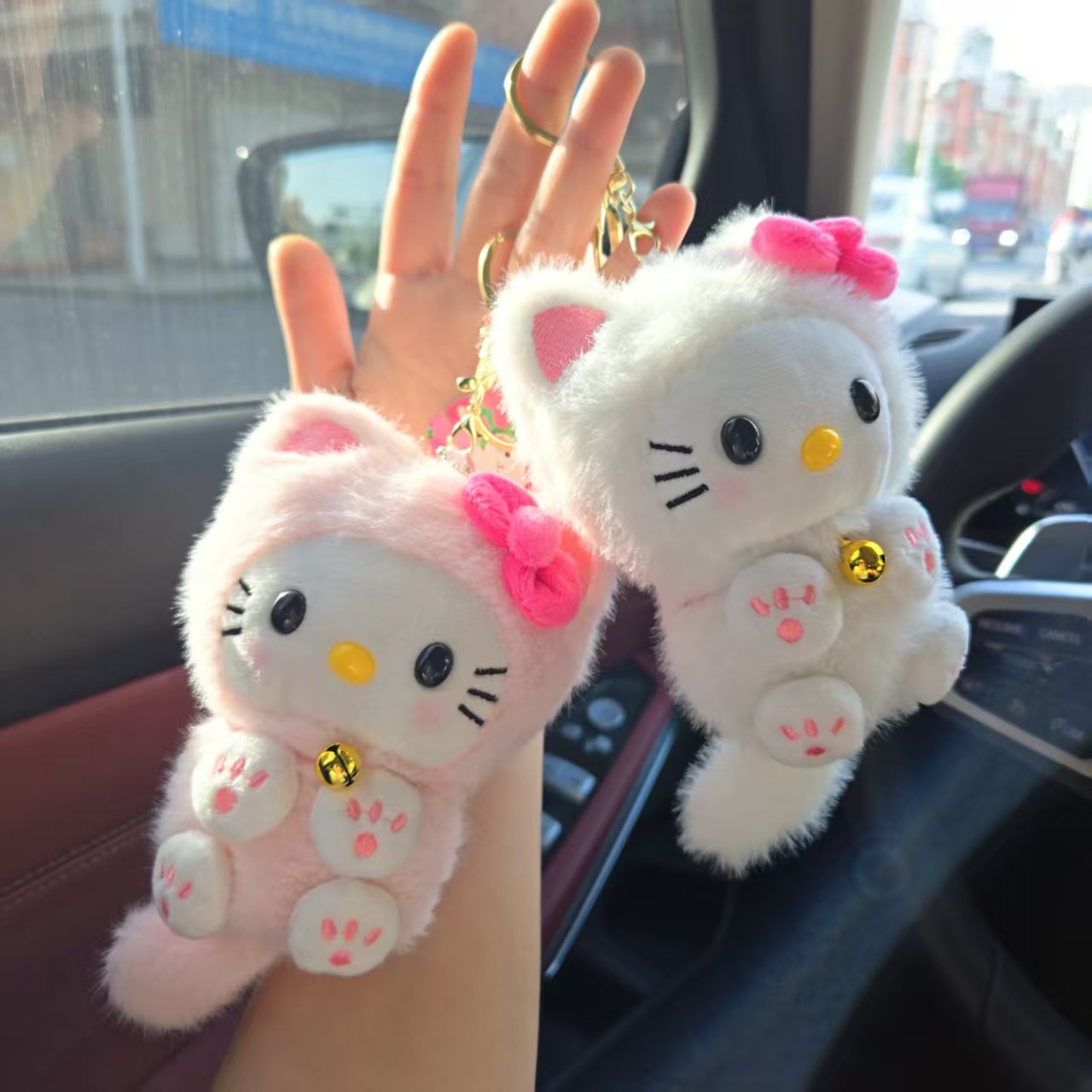 Car Accessories Etsy - Kawaii HelloKitty Bell Kedi Kolye, Kedi