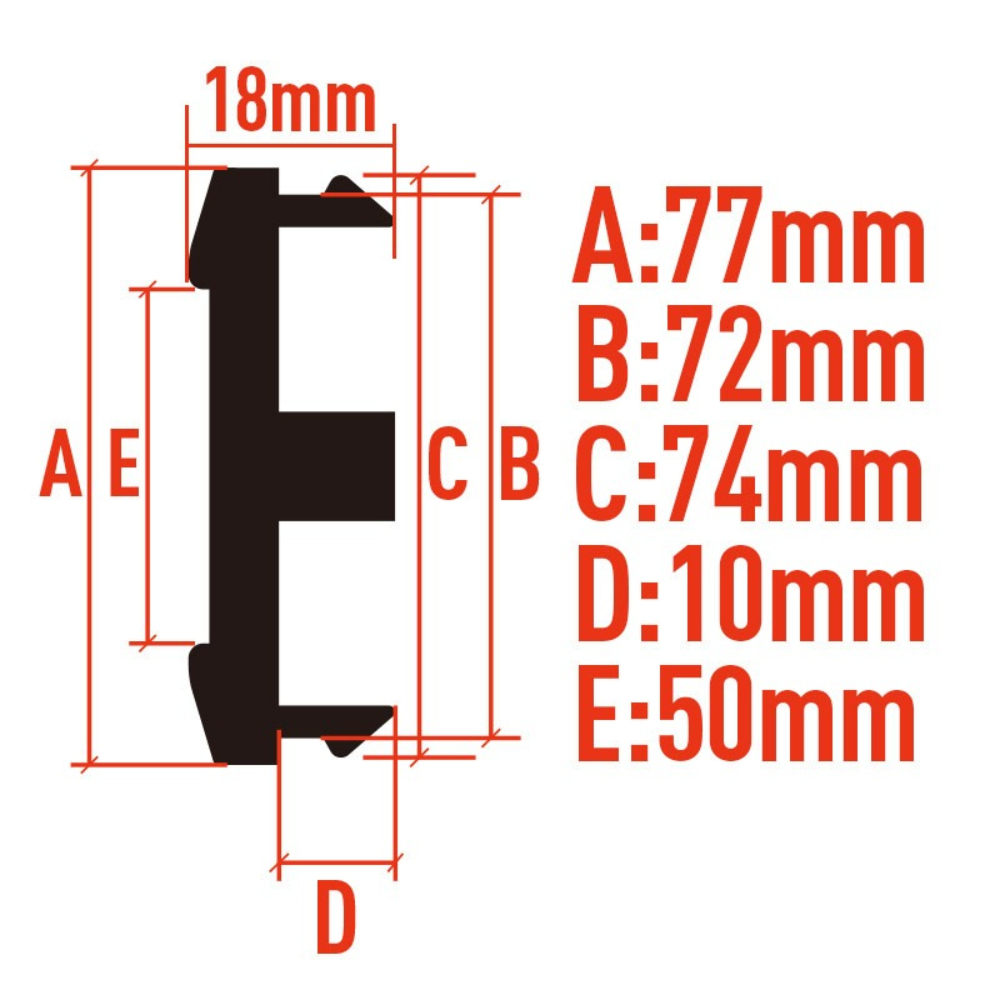 4 adet 77MM Klipsli 72MM JDM W - Car Accessories Jdm incelemesi ve fiyatı