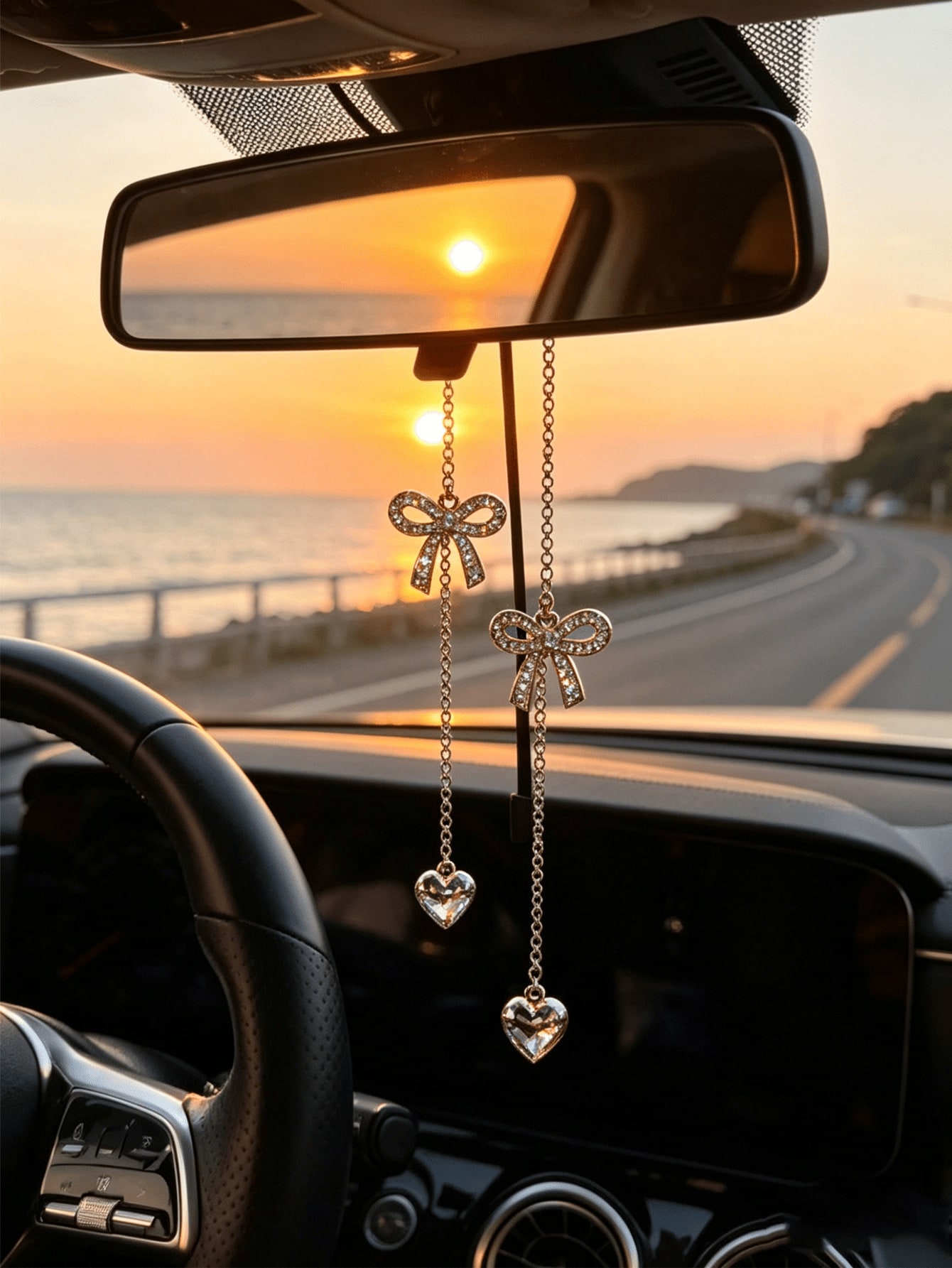 Altın Zincirli Yapay Elmas Kal - Car Accessories Evil Eye incelemesi ve fiyatı