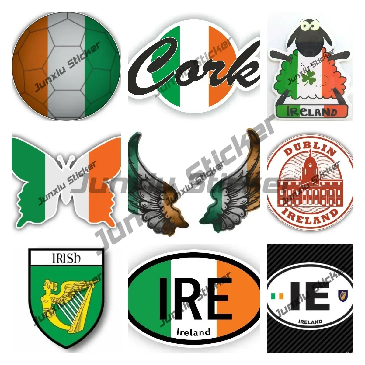 İrlanda Bayrağı Kanatları Yara - Car Accessories Dublin incelemesi ve fiyatı