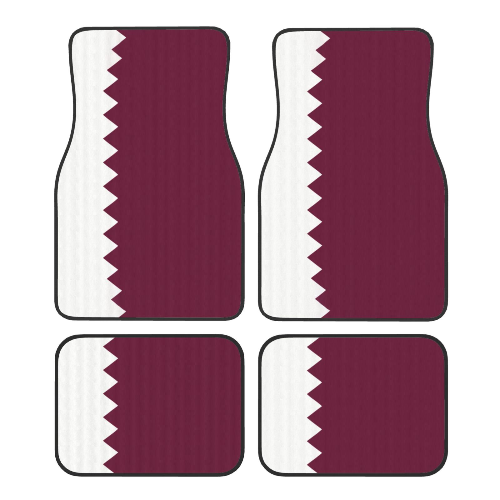 Katar Bayrağı Desenli 4 Parça  - Car Accessories Qatar incelemesi ve fiyatı